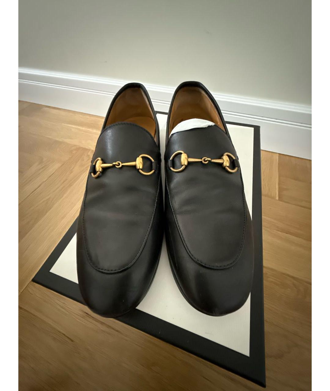 GUCCI Черные кожаные лоферы, фото 8