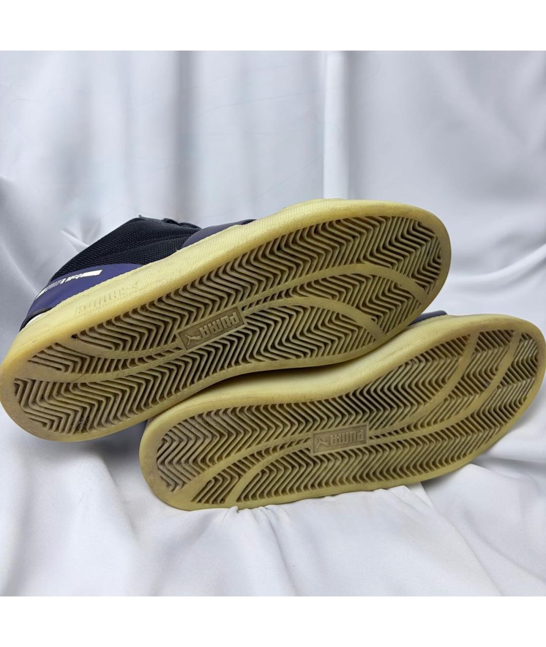 ALEXANDER MCQUEEN Черные синтетические низкие кроссовки / кеды, фото 4