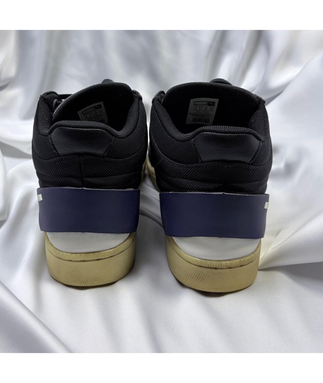 ALEXANDER MCQUEEN Черные синтетические низкие кроссовки / кеды, фото 7