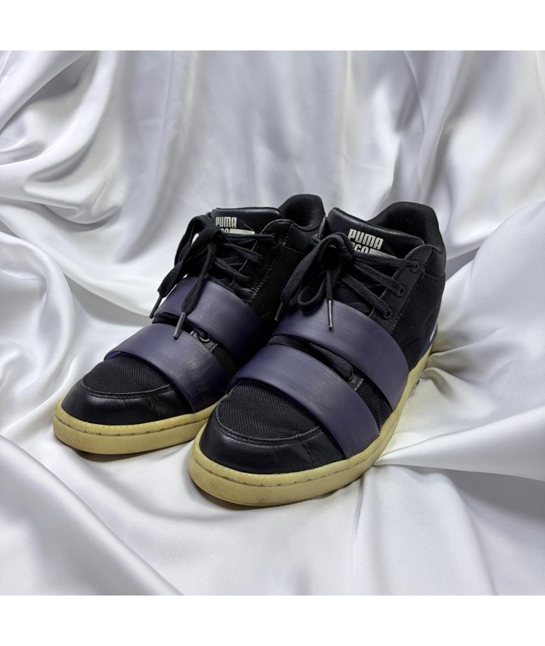 ALEXANDER MCQUEEN Черные синтетические низкие кроссовки / кеды, фото 6