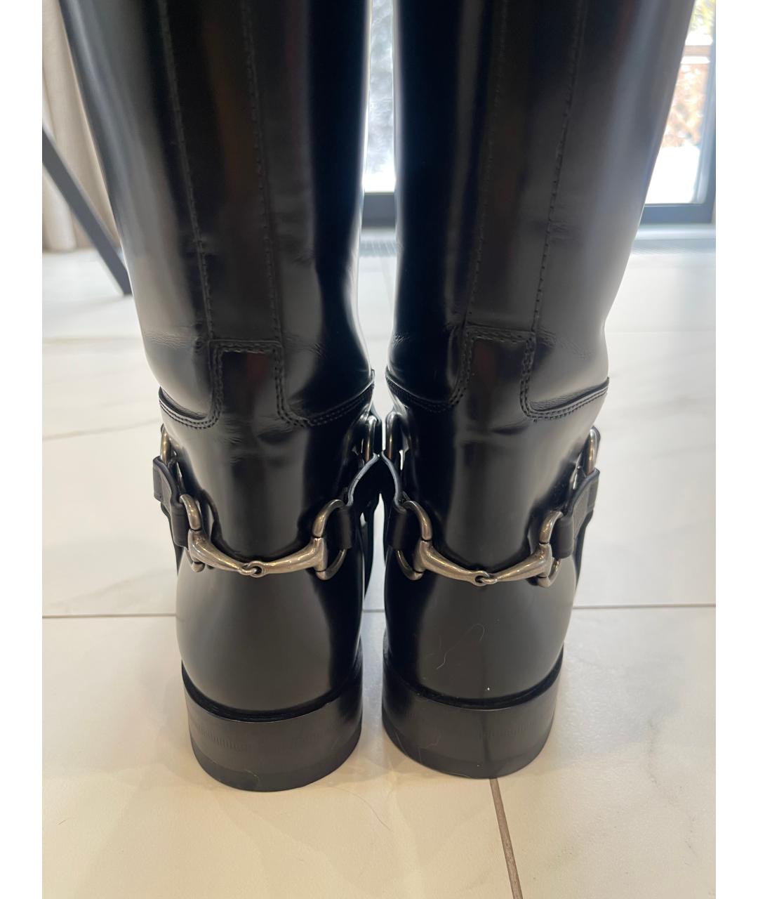 GUCCI Кожаные сапоги, фото 4