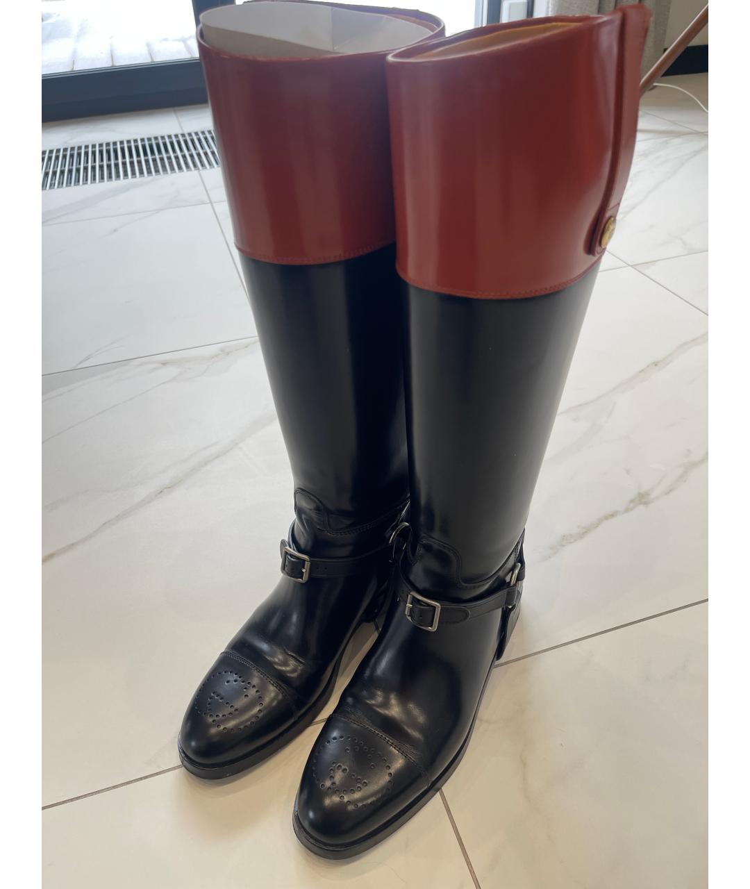 GUCCI Кожаные сапоги, фото 3