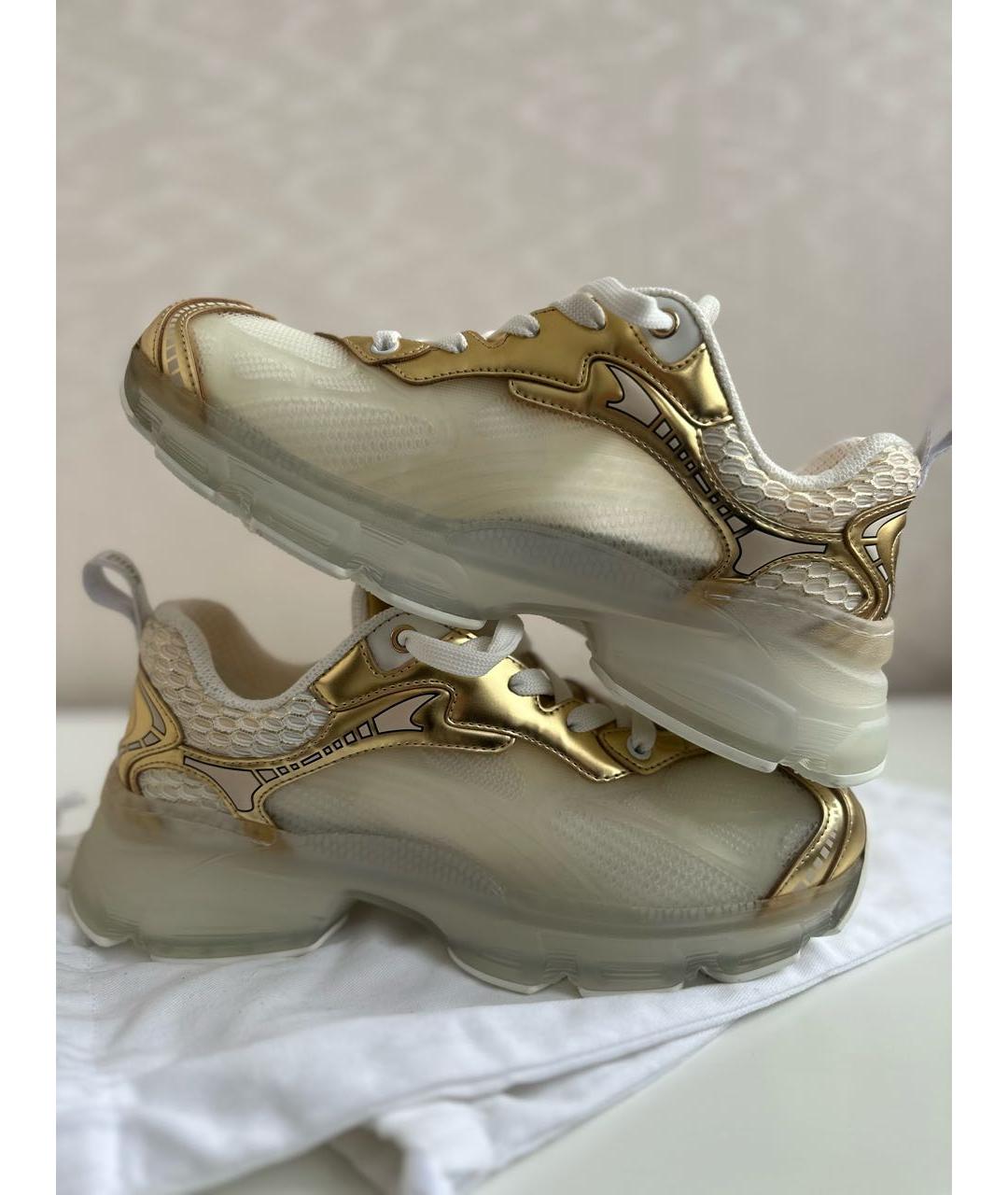 CHRISTIAN DIOR Золотые кроссовки, фото 5