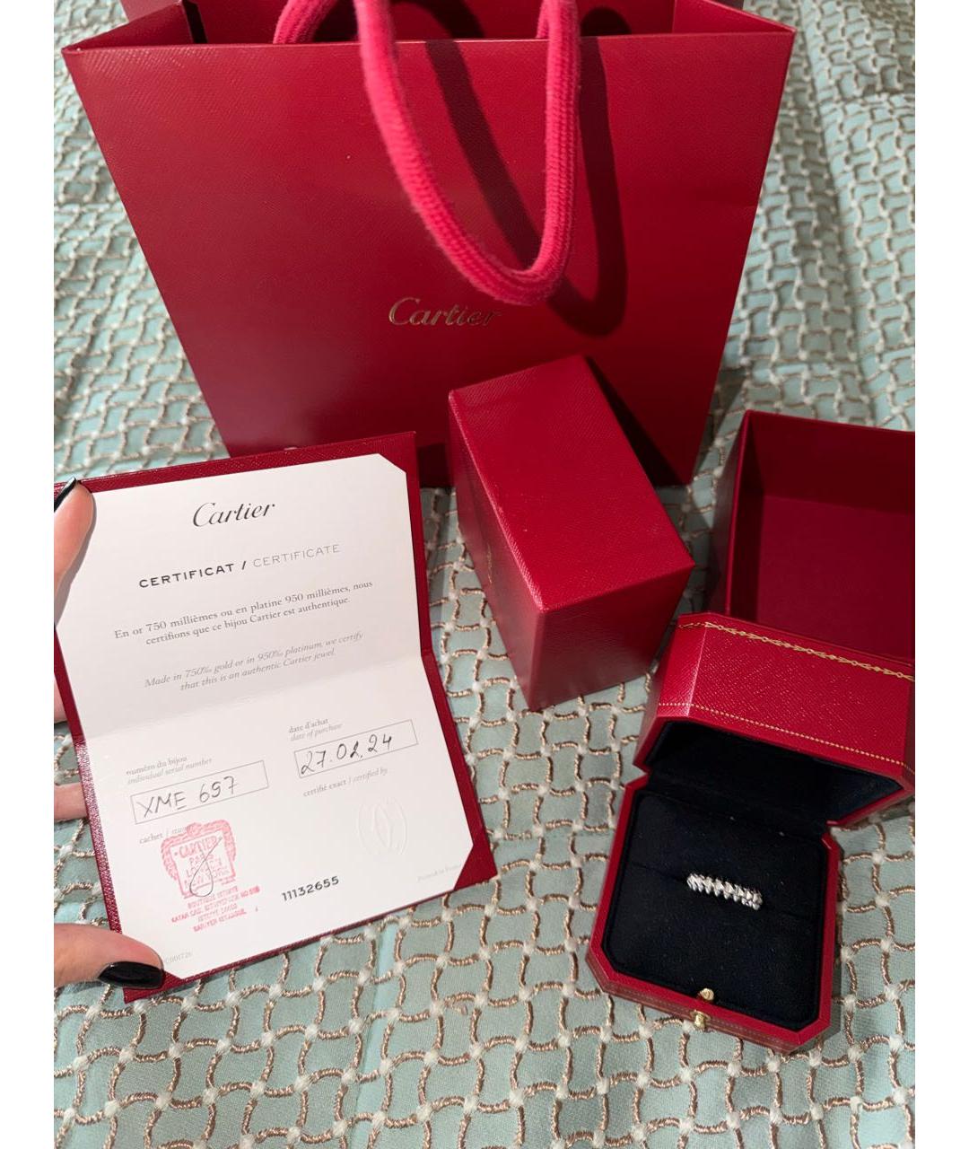 CARTIER Белое кольцо из белого золота, фото 3