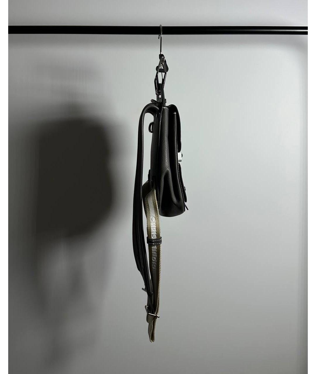 CHRISTIAN DIOR Антрацитовый кожаный рюкзак, фото 3