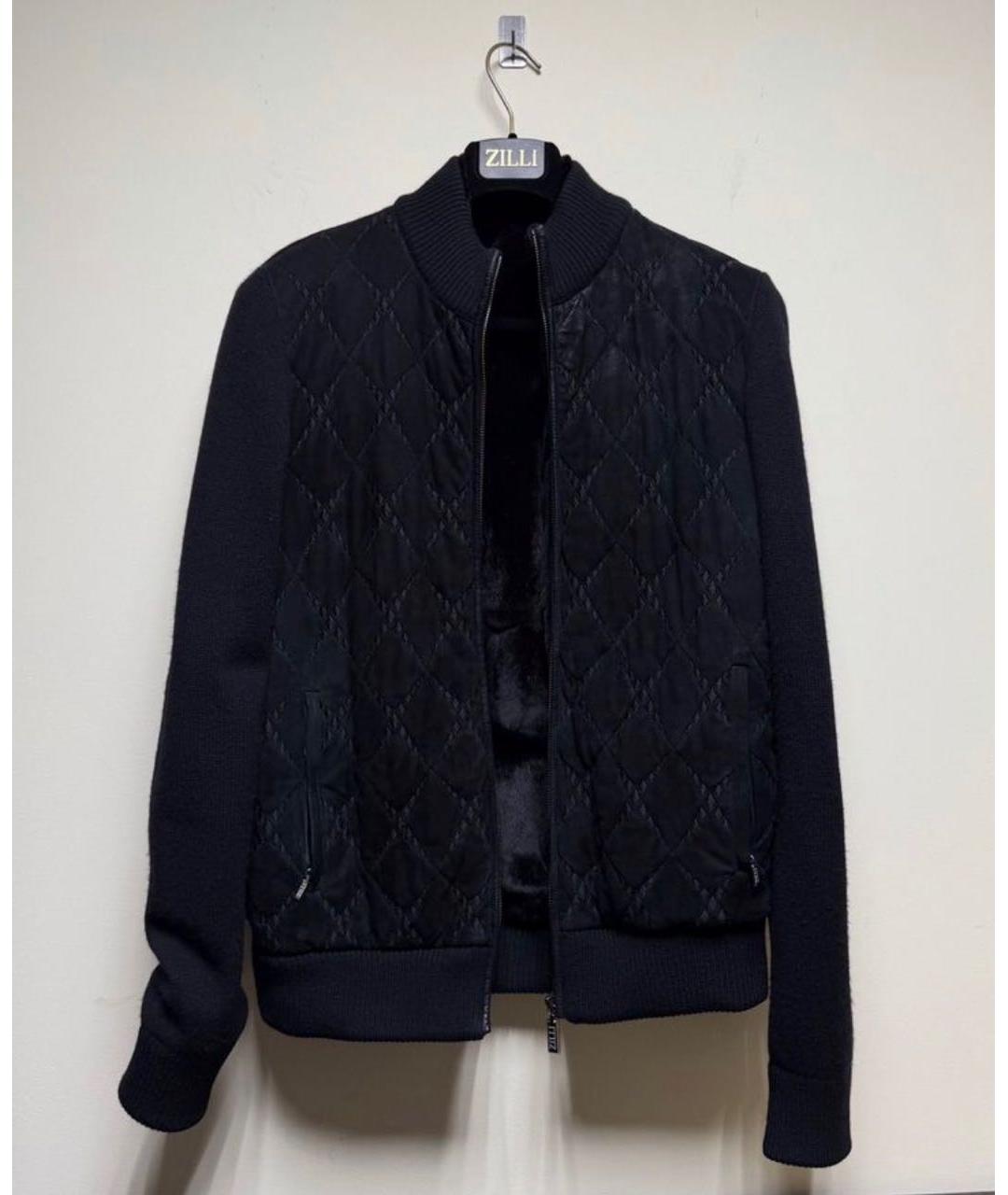 ZILLI Черный хлопковый кардиган, фото 3