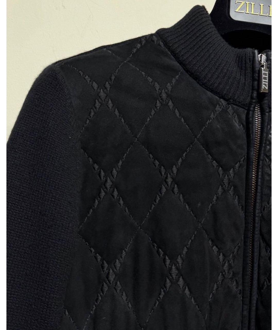 ZILLI Черный хлопковый кардиган, фото 7