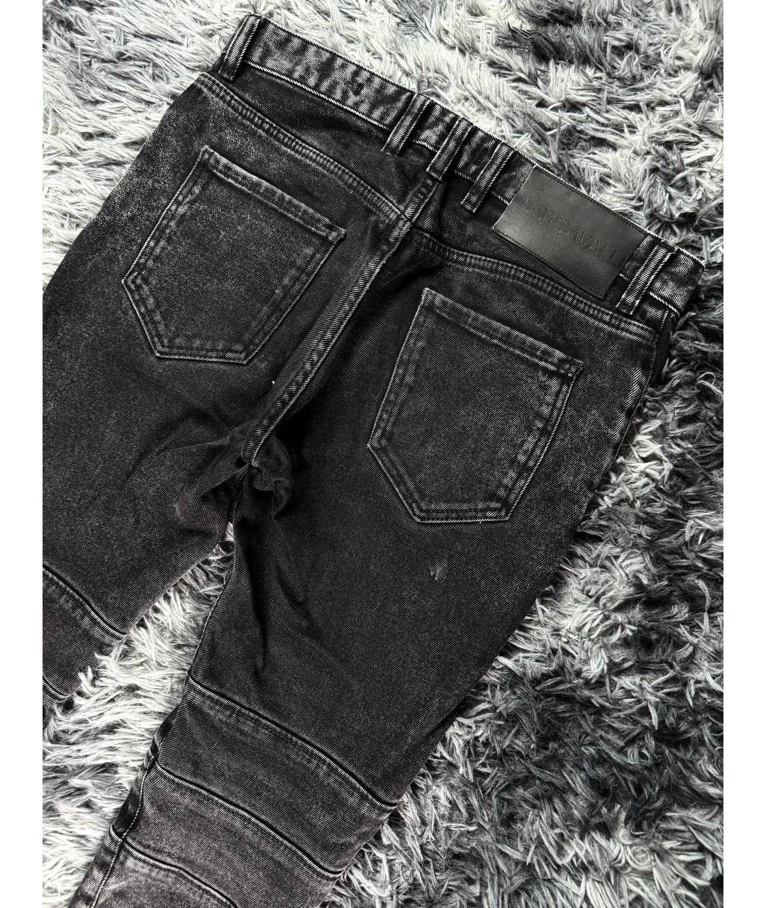 JUST CAVALLI Черные хлопковые джинсы скинни, фото 2