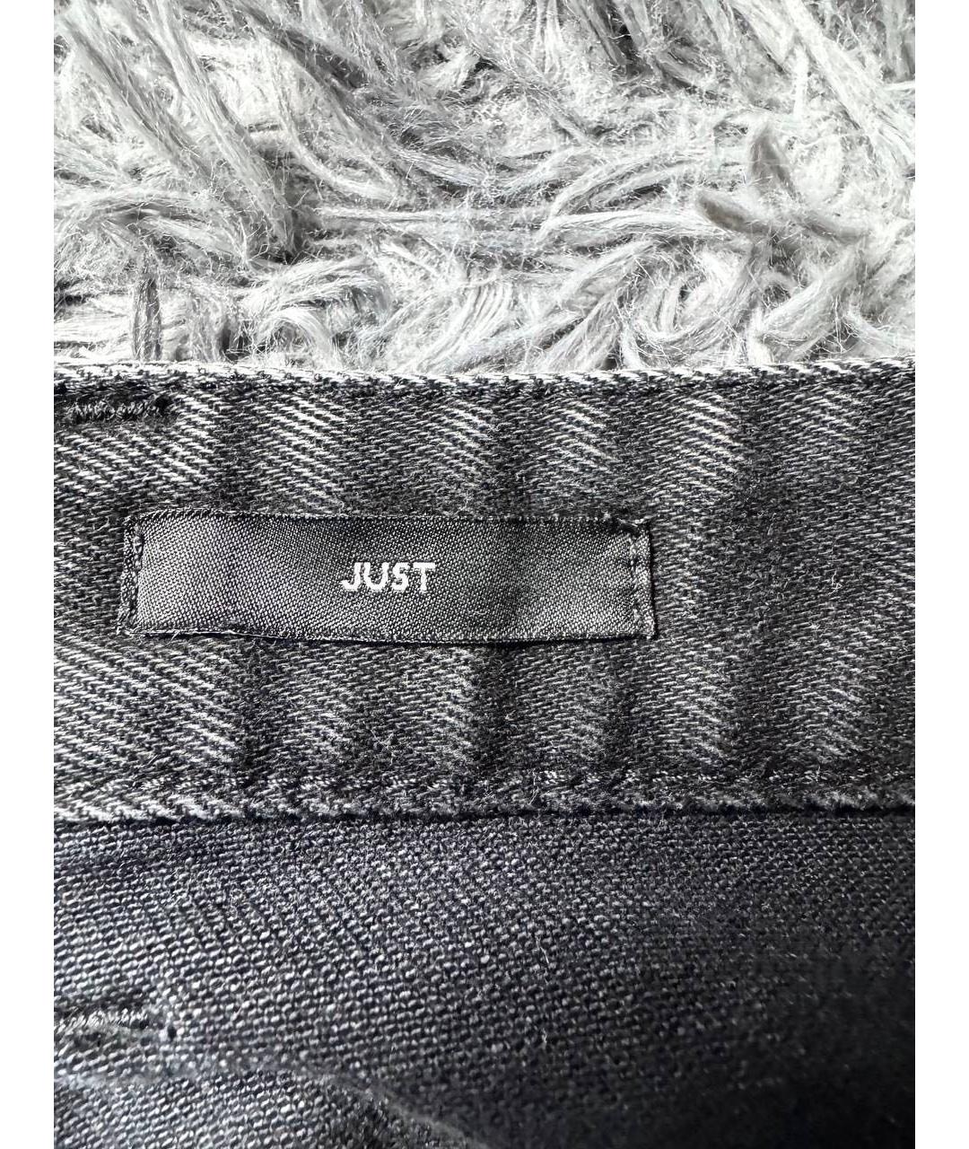 JUST CAVALLI Черные хлопковые джинсы скинни, фото 8