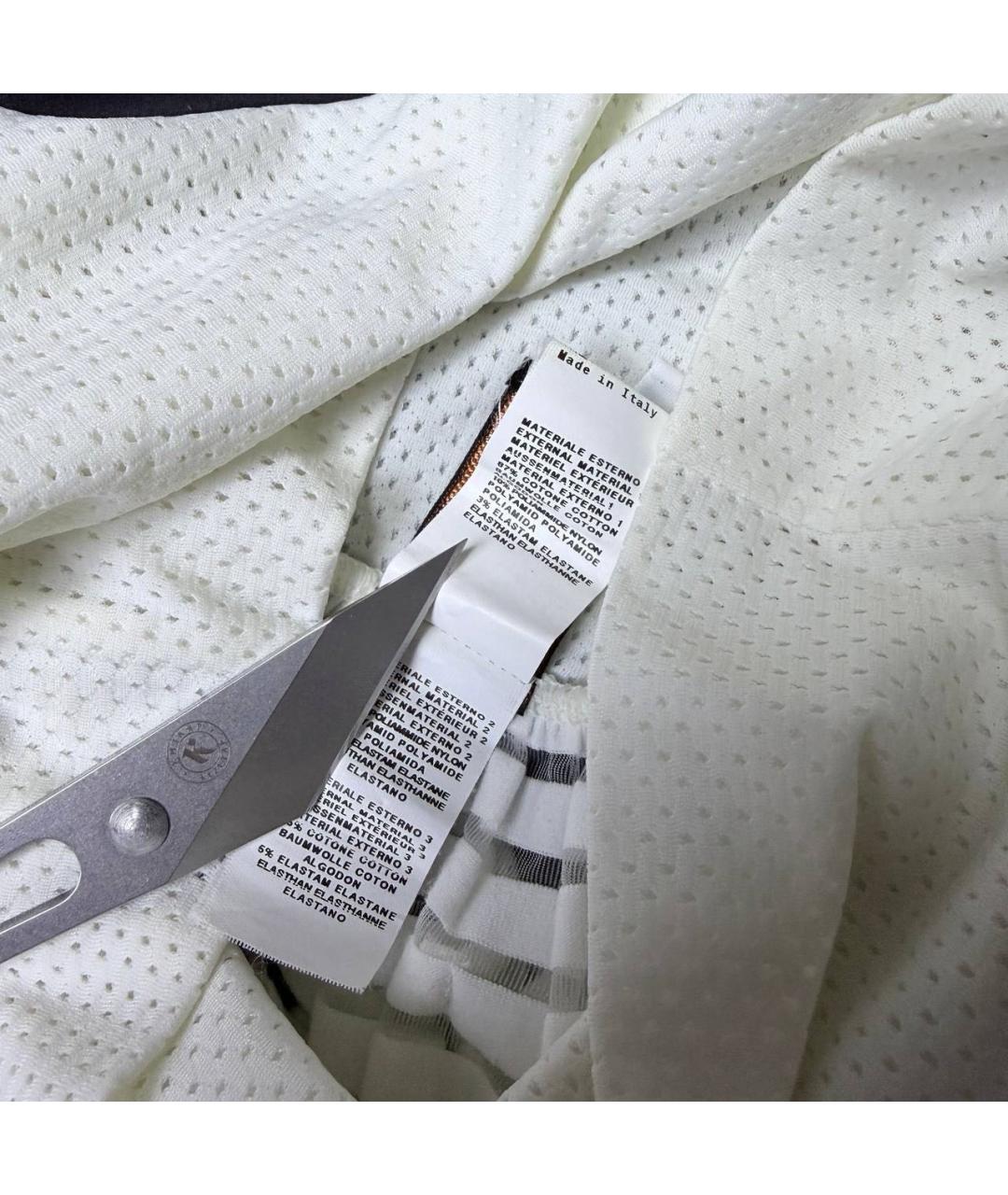 JEAN PAUL GAULTIER Темно-синяя хлопко-эластановая юбка миди, фото 8