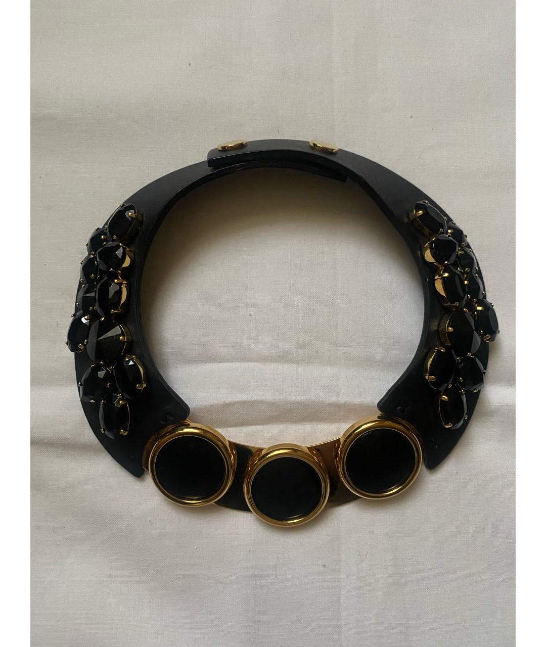 MARNI Черное кожаное колье, фото 8