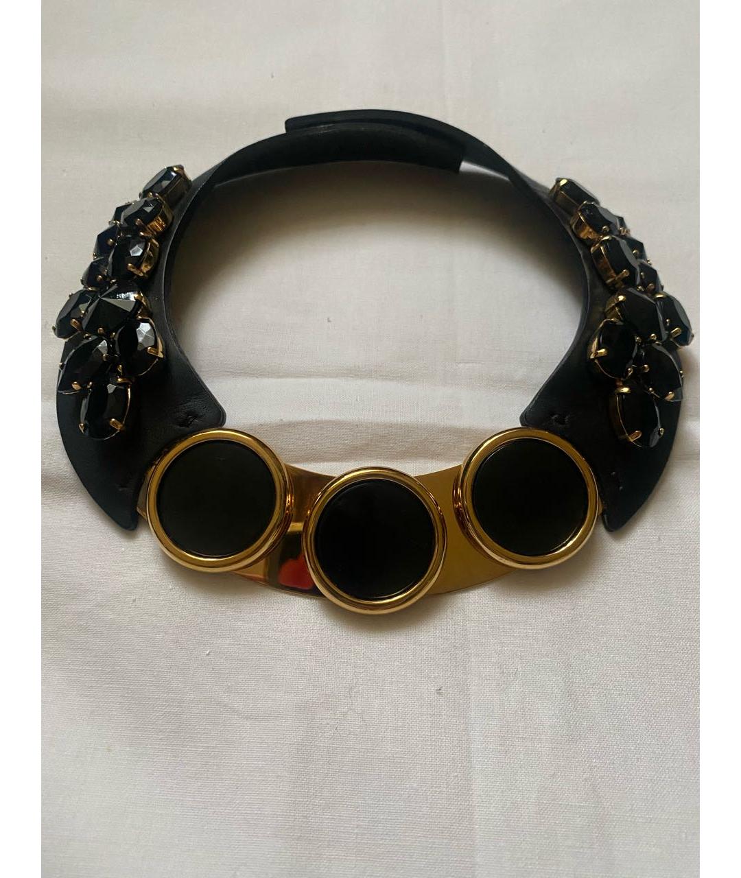 MARNI Черное кожаное колье, фото 7