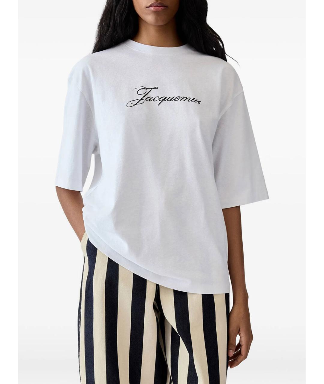 JACQUEMUS Хлопковая футболка, фото 2