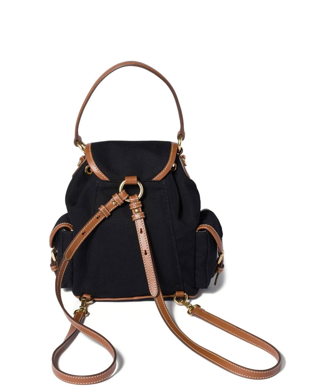 MIU MIU Черный хлопковый рюкзак, фото 4