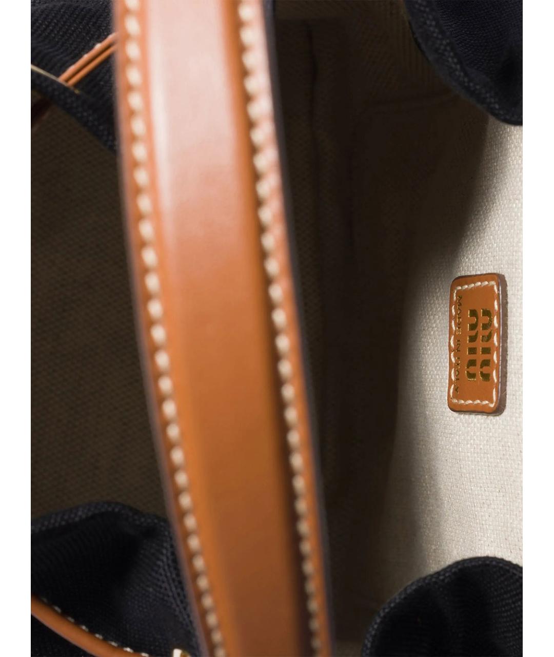 MIU MIU Черный хлопковый рюкзак, фото 6
