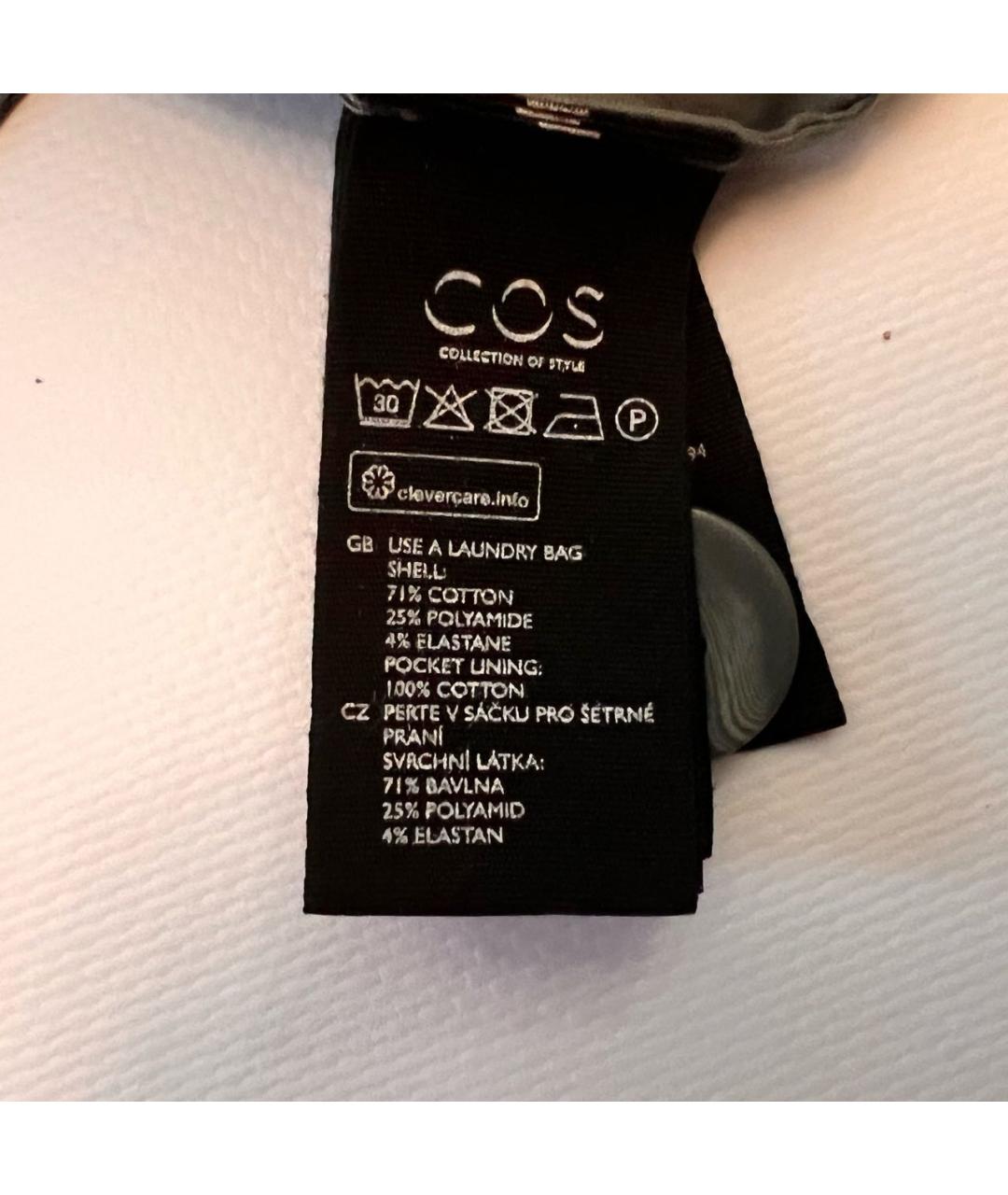 COS Серый хлопковый тренч/плащ, фото 7