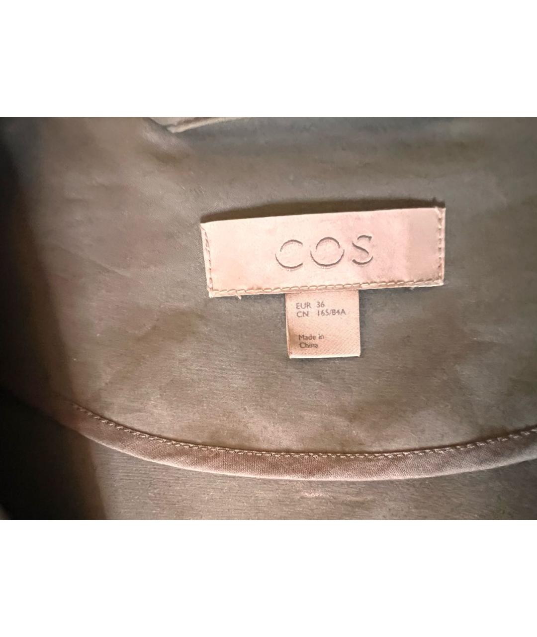 COS Серый хлопковый тренч/плащ, фото 3