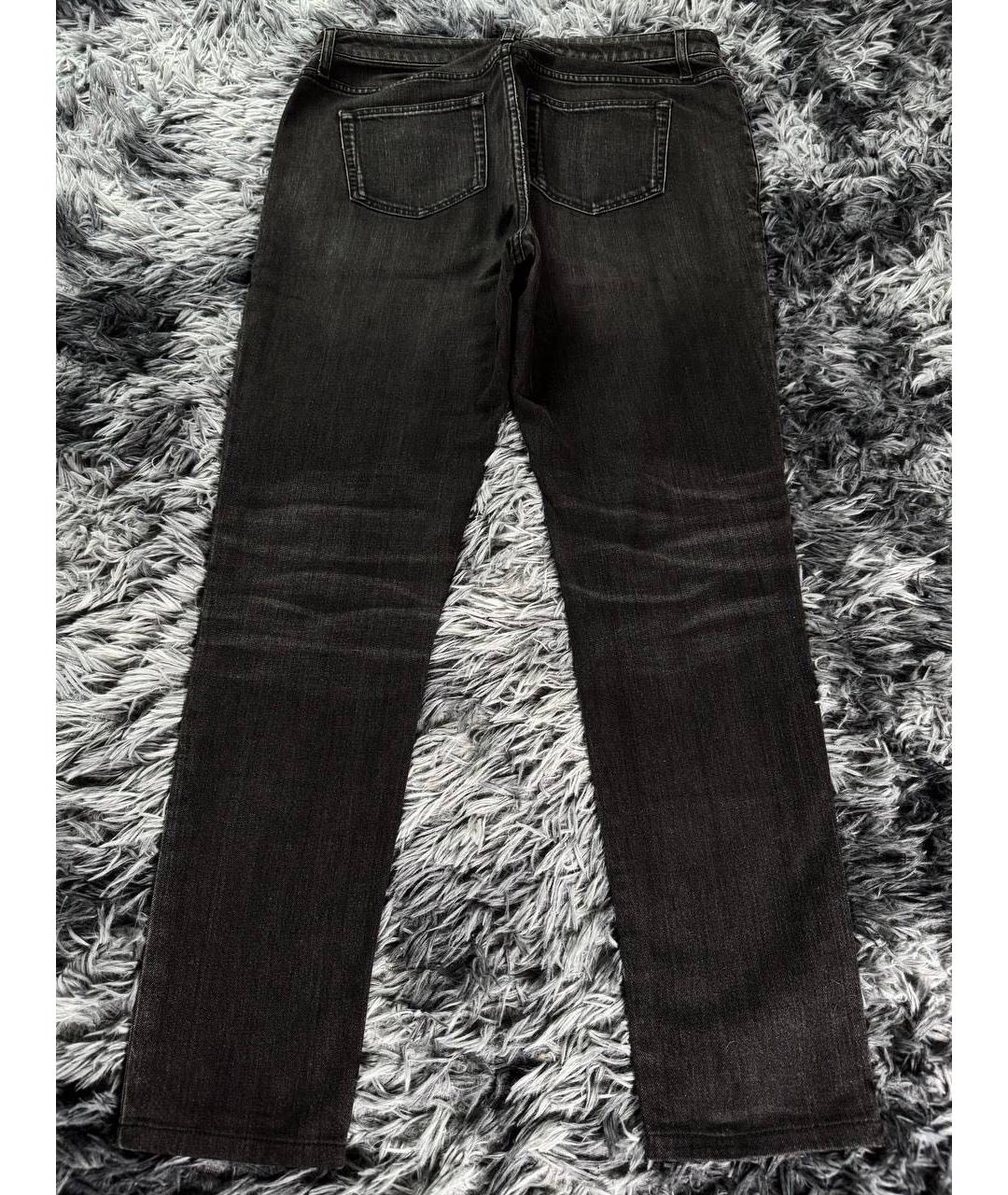 SAINT LAURENT Черные хлопковые джинсы скинни, фото 3