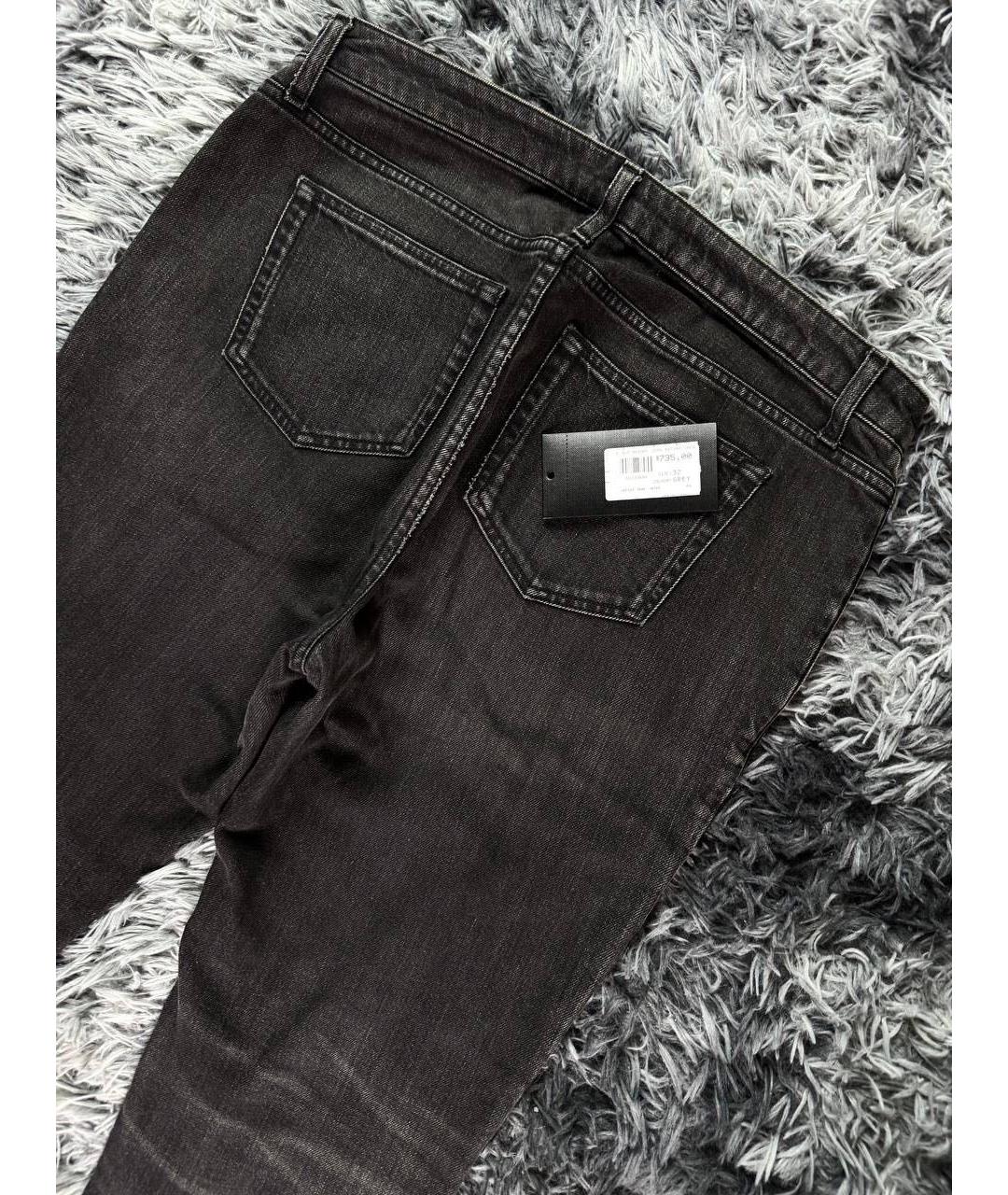 SAINT LAURENT Черные хлопковые джинсы скинни, фото 2