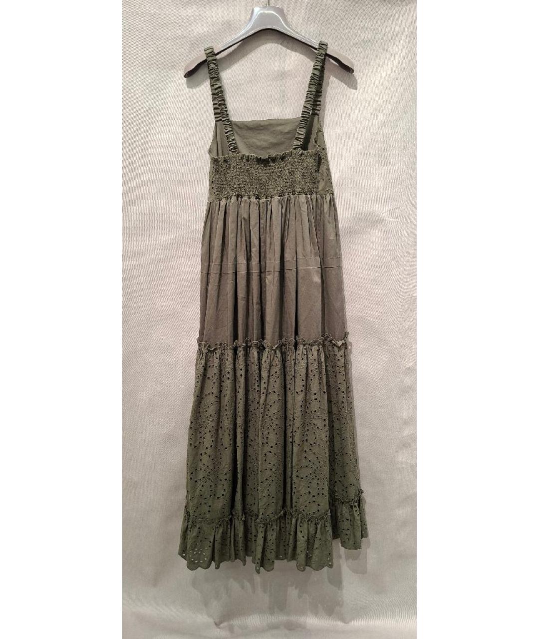 D.EXTERIOR Хаки хлопковый сарафан, фото 2