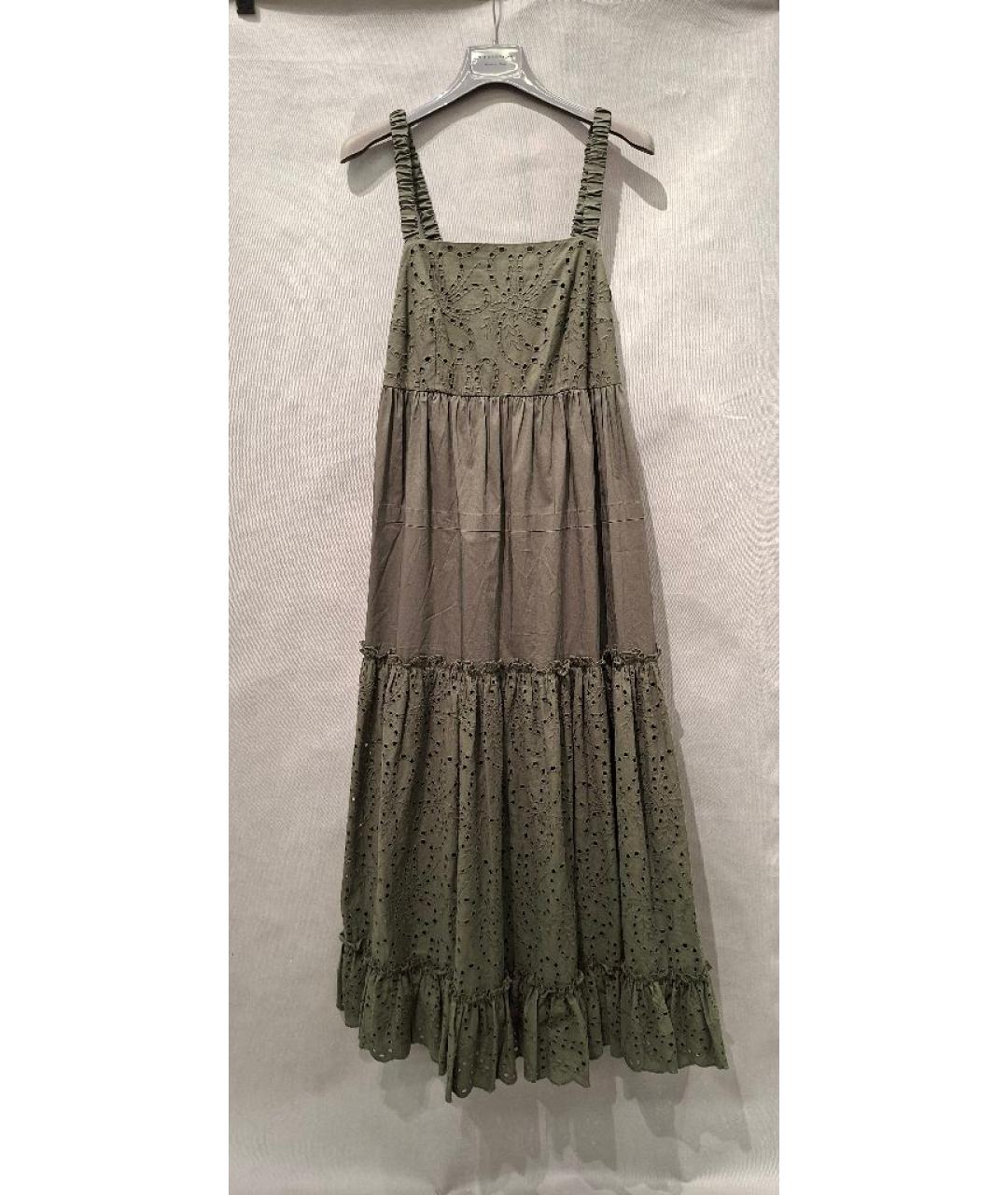 D.EXTERIOR Хаки хлопковый сарафан, фото 9