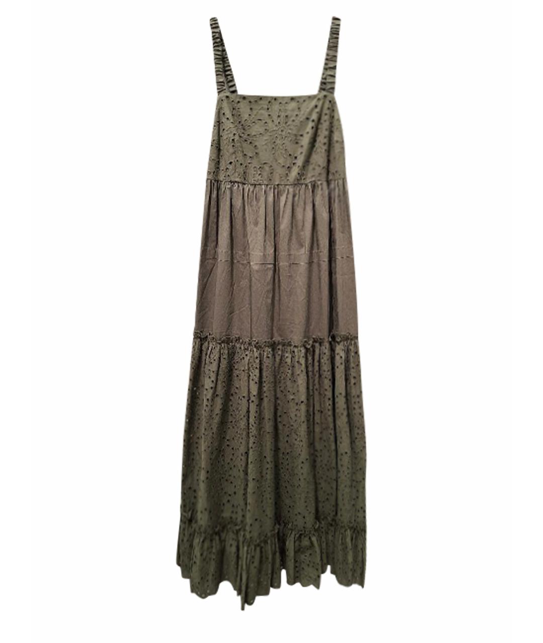 D.EXTERIOR Хаки хлопковый сарафан, фото 1