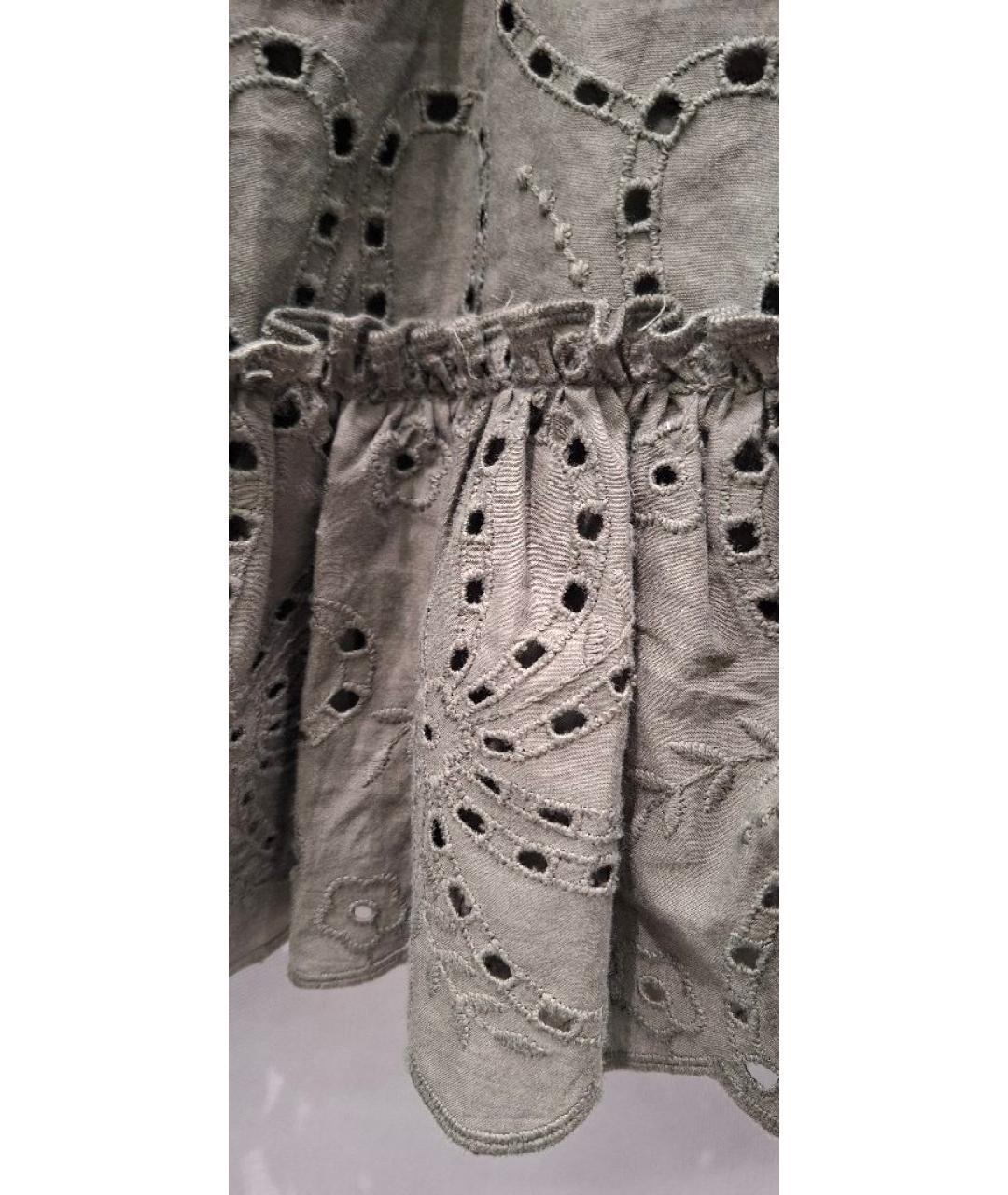 D.EXTERIOR Хаки хлопковый сарафан, фото 7