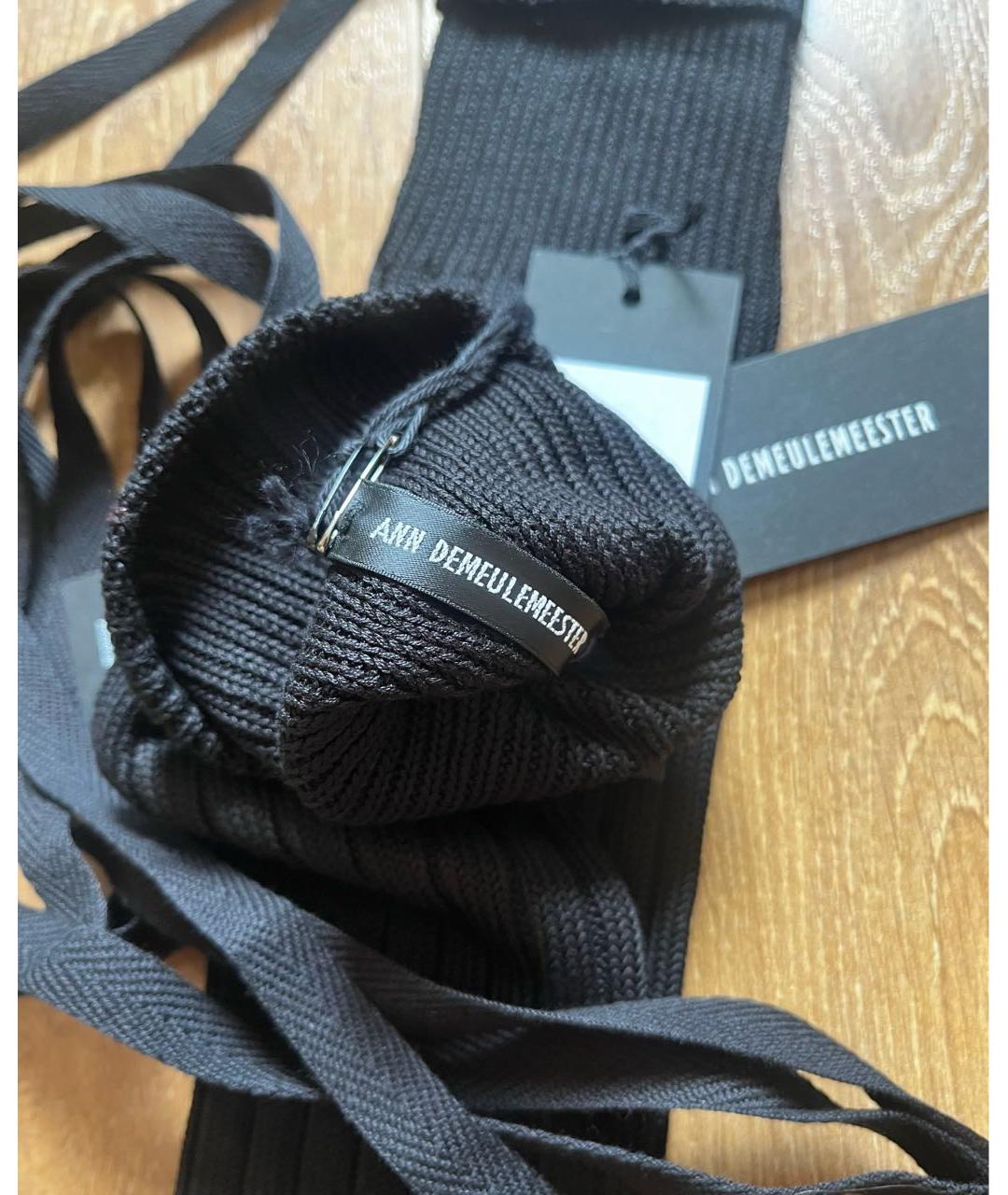 ANN DEMEULEMEESTER Черные носки, чулки и колготы, фото 6