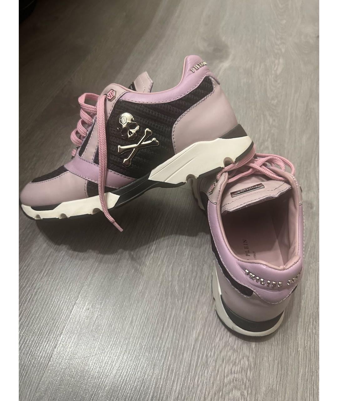 3.1 PHILLIP LIM Розовые кожаные кроссовки, фото 5