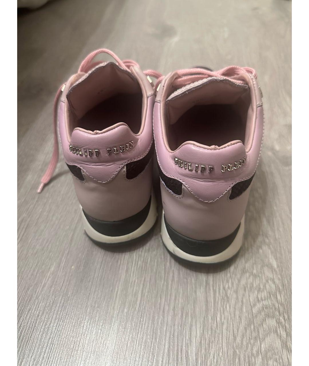 3.1 PHILLIP LIM Розовые кожаные кроссовки, фото 4