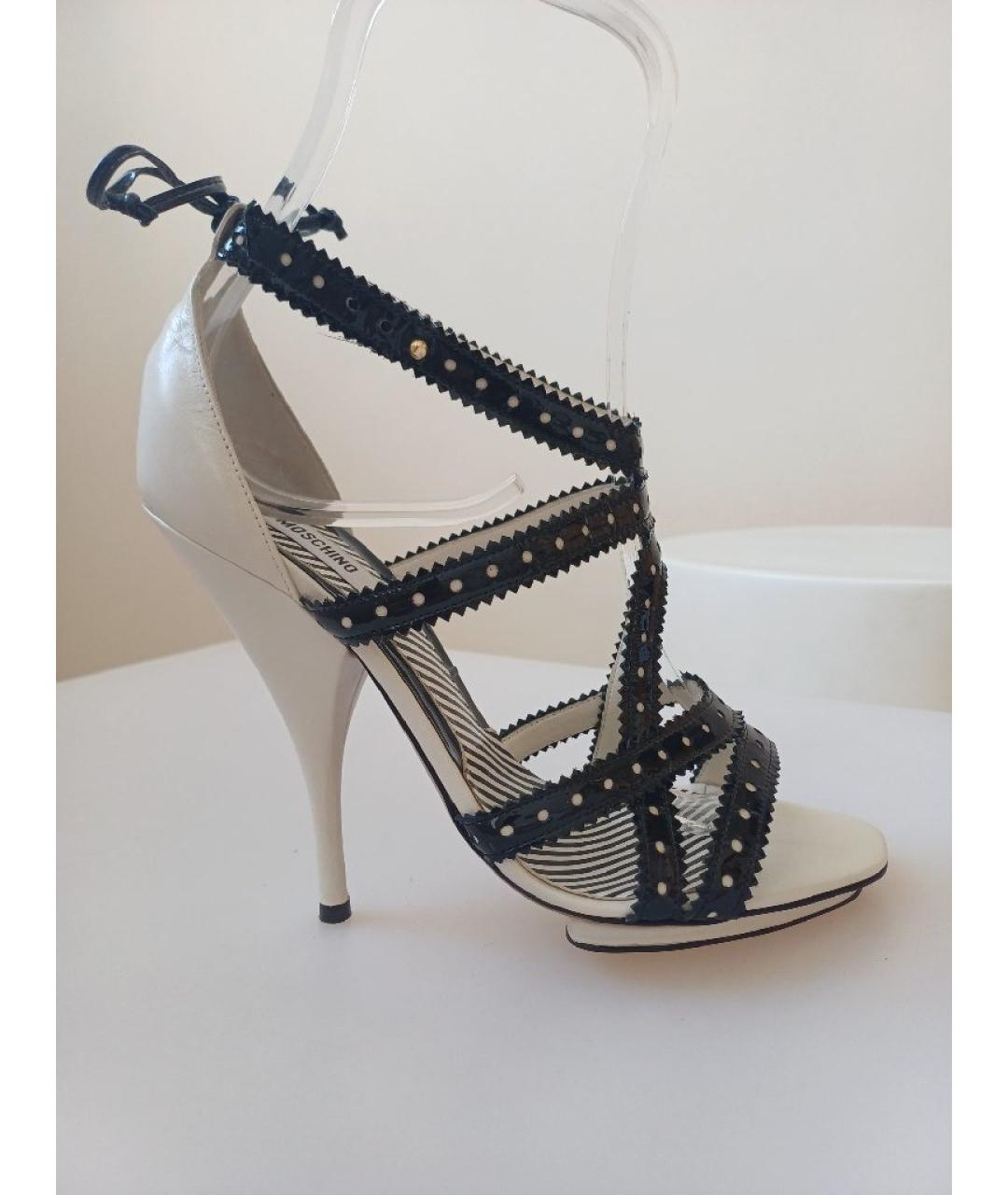 MOSCHINO Мульти кожаные босоножки, фото 8