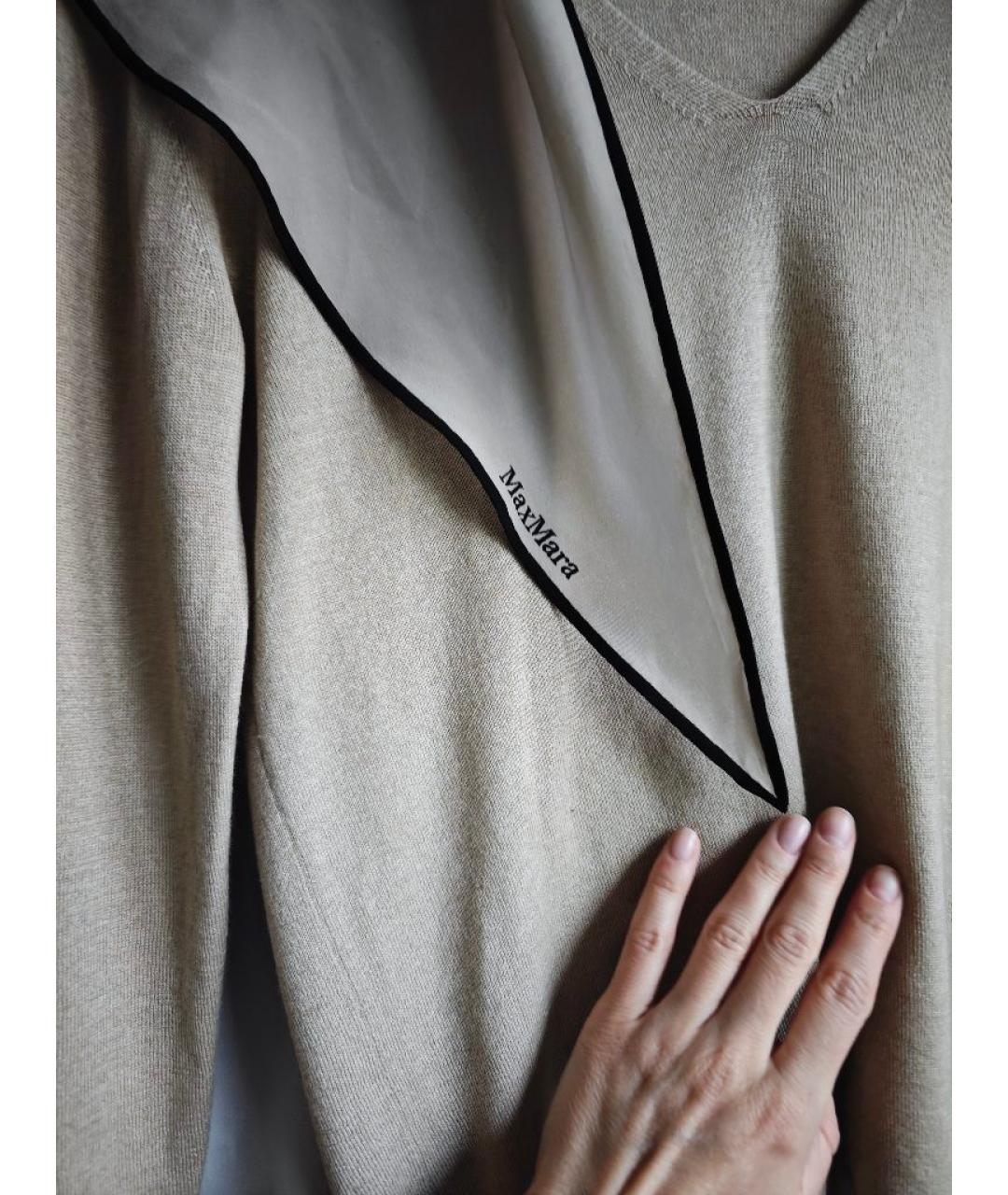 MAX MARA Бежевый кашемировый джемпер / свитер, фото 8