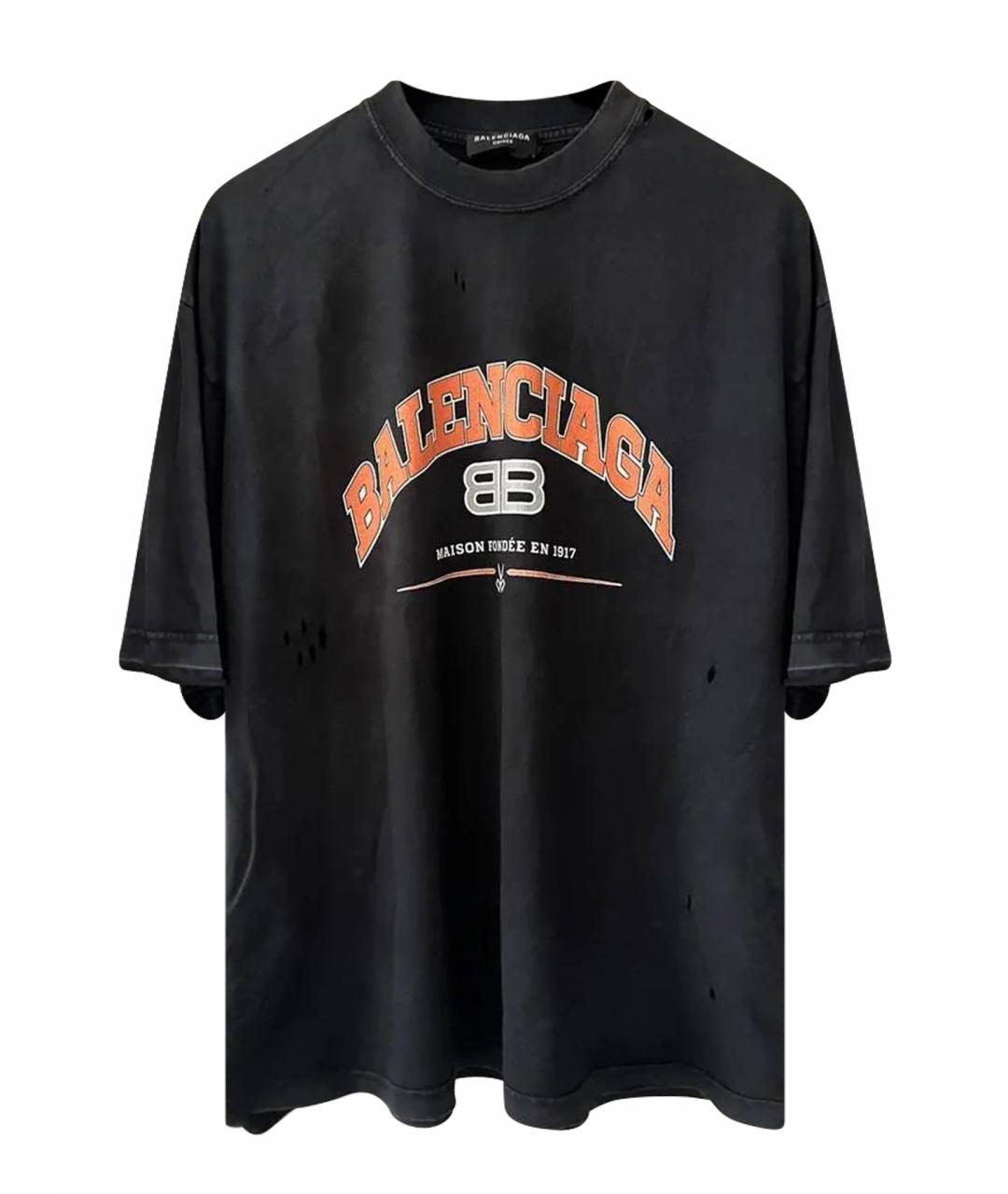 BALENCIAGA Хлопковая футболка, фото 1