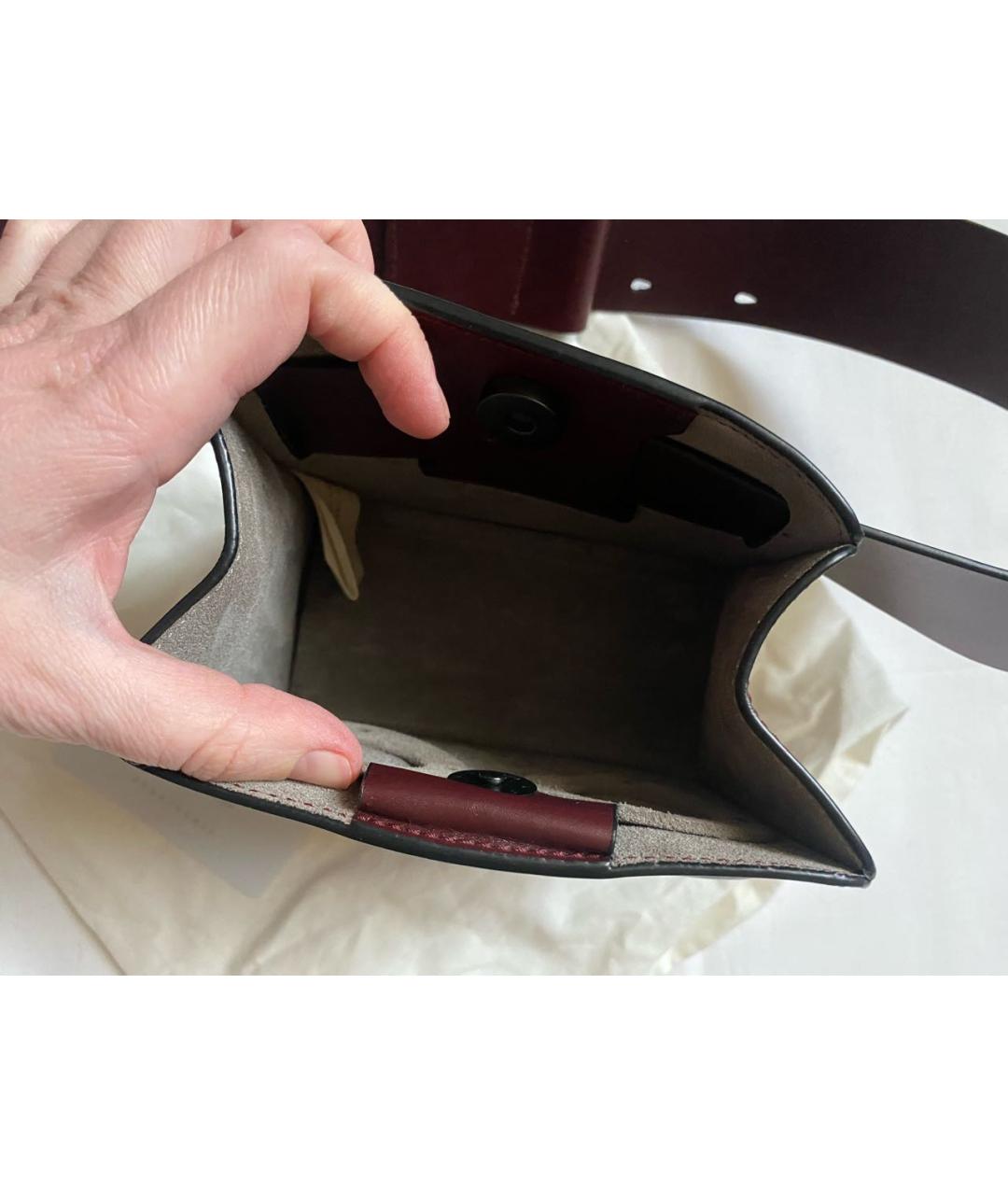 BOYY Бордовая кожаная поясная сумка, фото 4