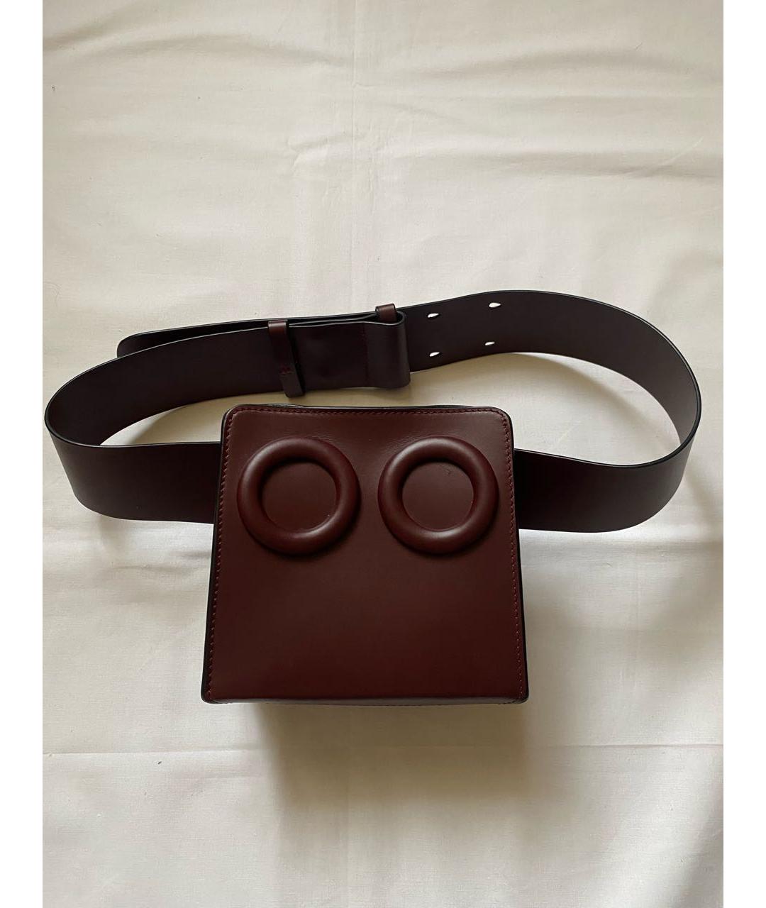 BOYY Бордовая кожаная поясная сумка, фото 9