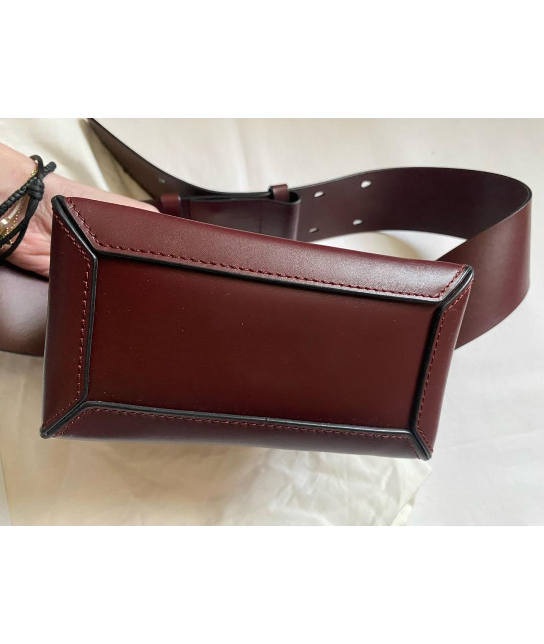 BOYY Бордовая кожаная поясная сумка, фото 5