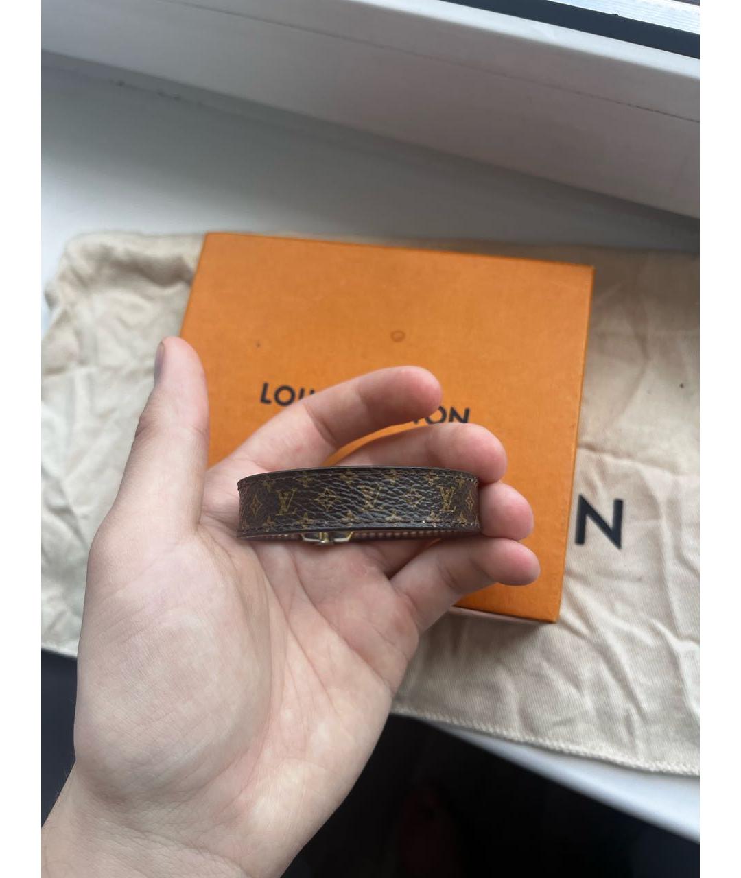 LOUIS VUITTON Коричневый браслет, фото 3