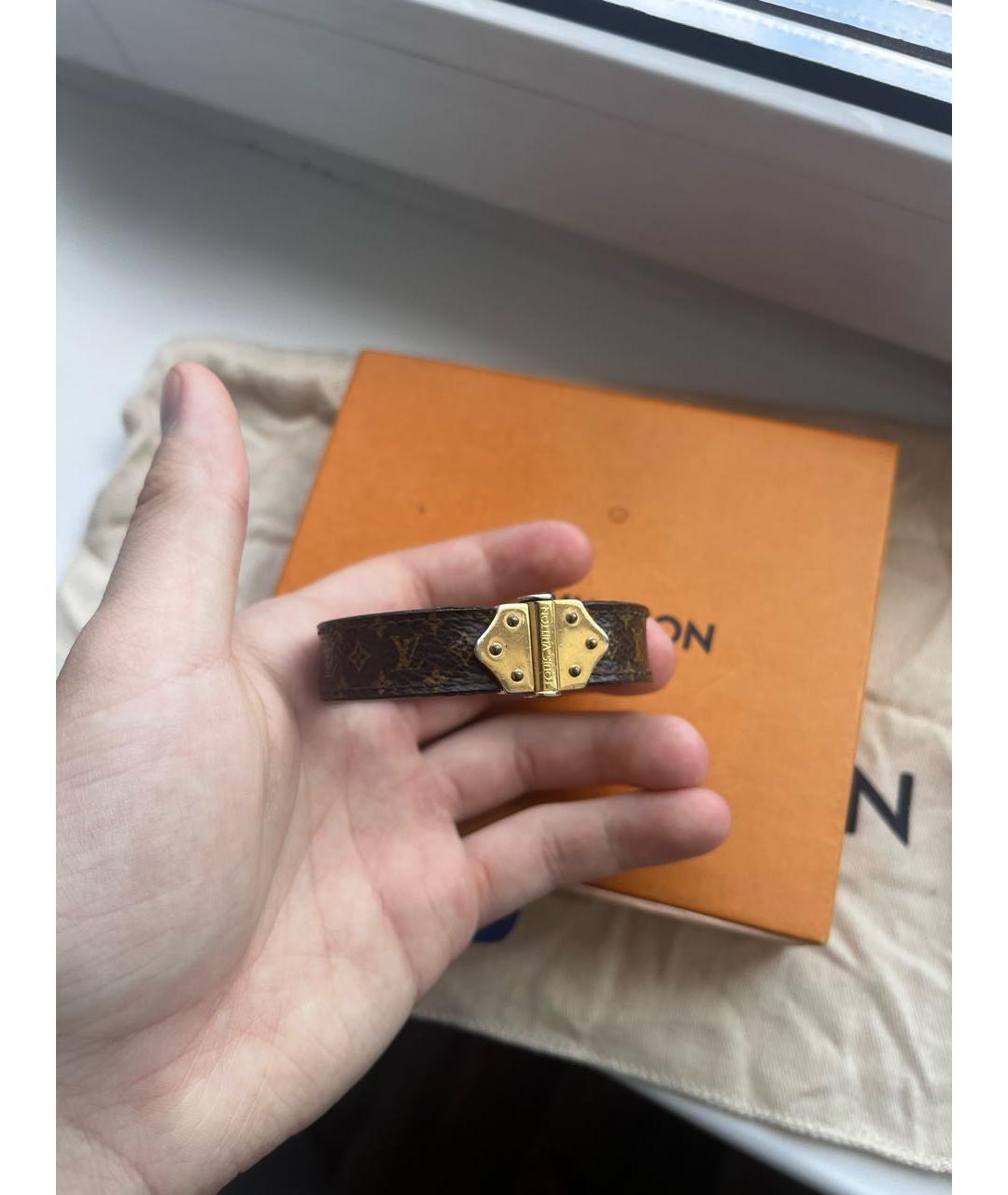 LOUIS VUITTON Коричневый браслет, фото 6