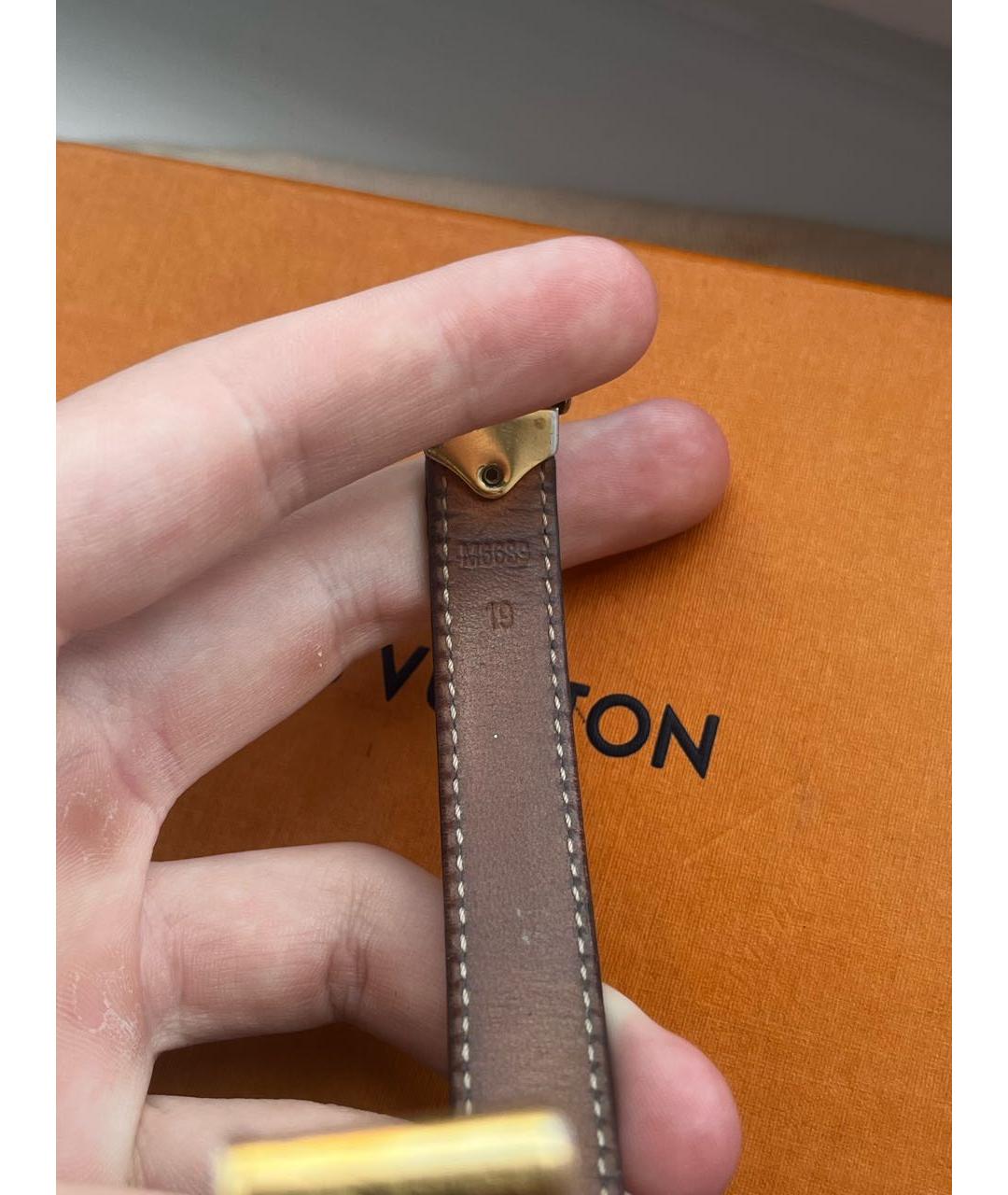 LOUIS VUITTON Коричневый браслет, фото 5