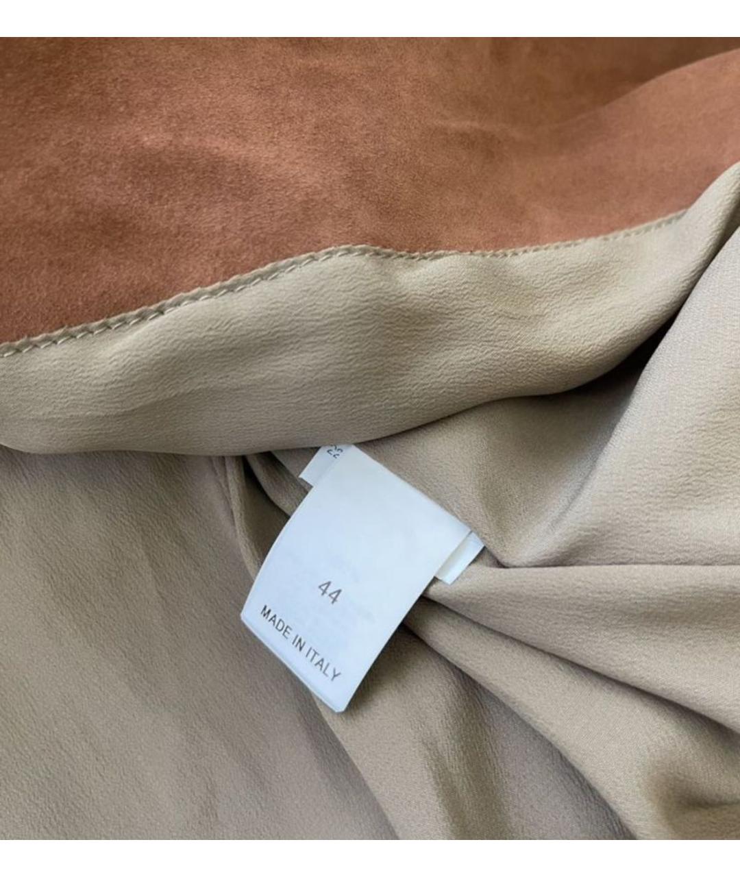 BRUNELLO CUCINELLI Коричневый замшевый жакет/пиджак, фото 4