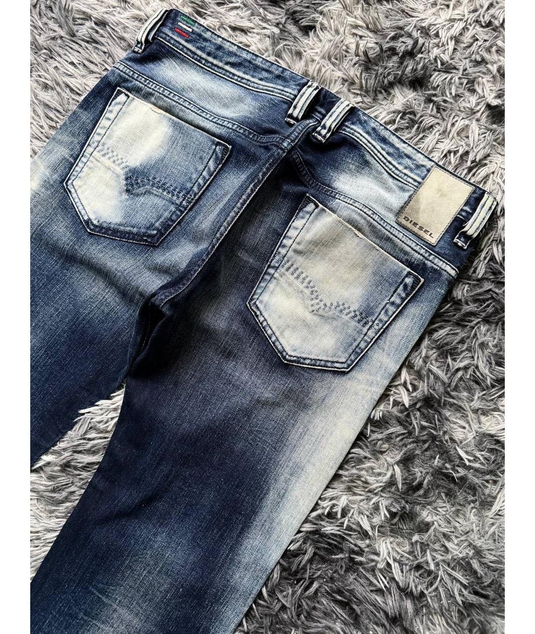 DIESEL Синие хлопковые джинсы скинни, фото 3