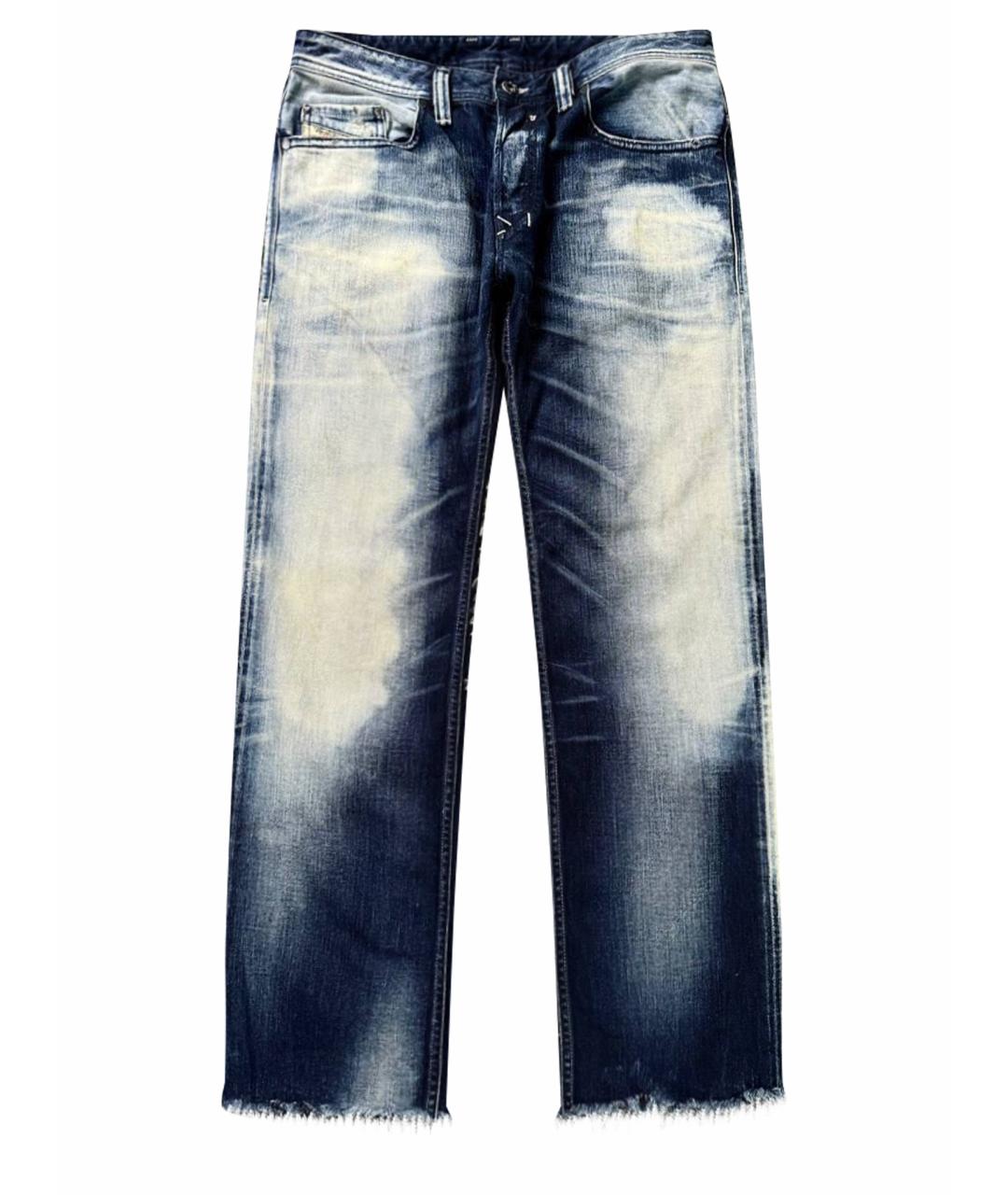 DIESEL Синие хлопковые джинсы скинни, фото 1