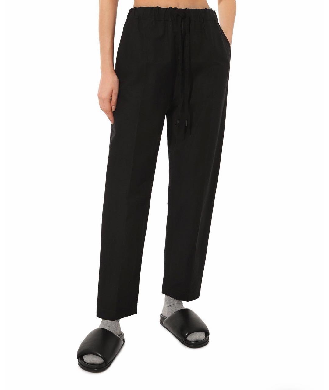 MM6 MAISON MARGIELA Черные полиэстеровые брюки узкие, фото 4