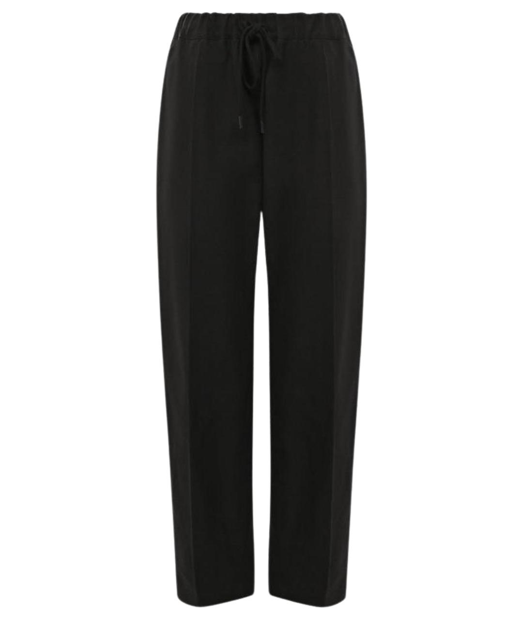 MM6 MAISON MARGIELA Черные полиэстеровые брюки узкие, фото 1