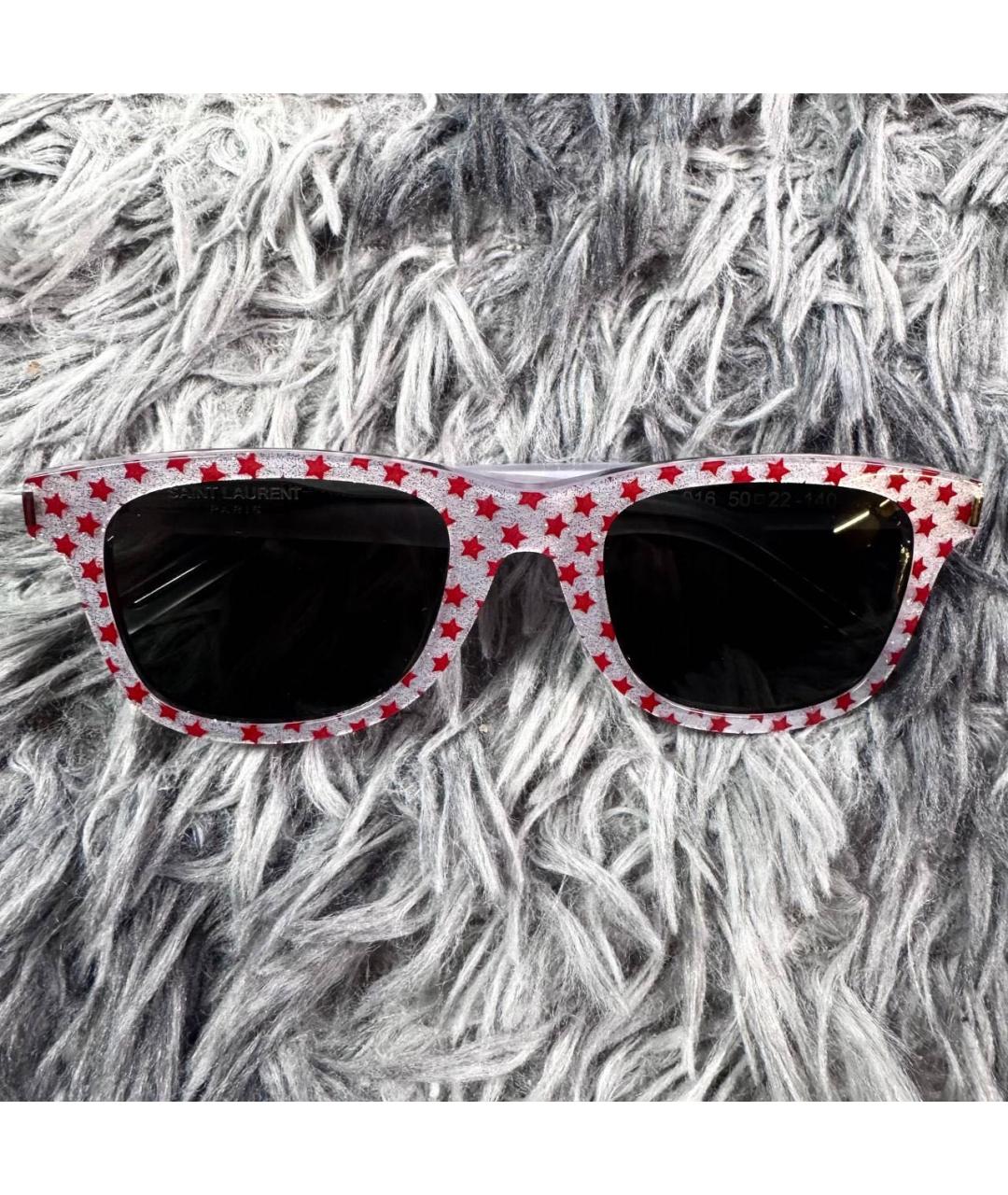 SAINT LAURENT Мульти пластиковые солнцезащитные очки, фото 6