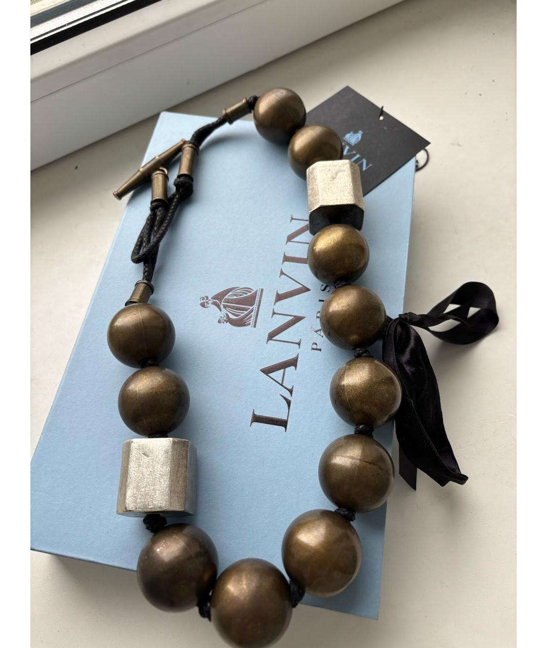 LANVIN Коричневое колье, фото 4