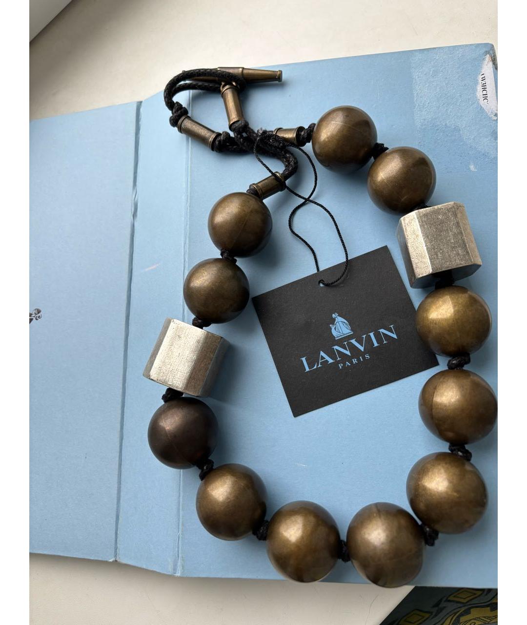 LANVIN Коричневое колье, фото 2