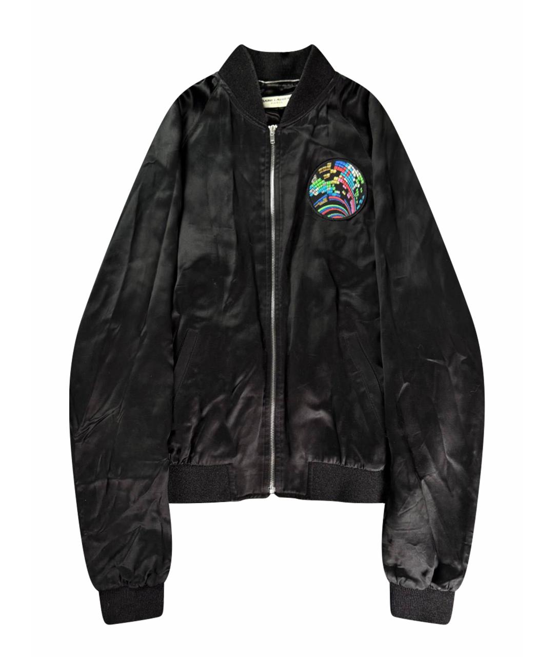 SAINT LAURENT Черная хлопковая куртка, фото 1