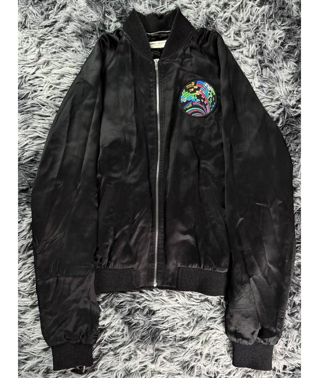 SAINT LAURENT Черная хлопковая куртка, фото 7