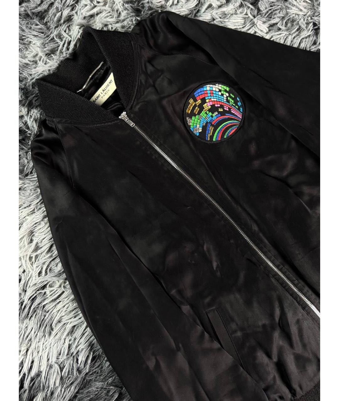 SAINT LAURENT Черная хлопковая куртка, фото 4